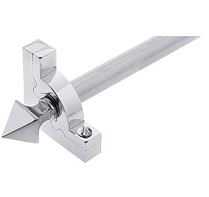 Sovereign Pyramid Plain Stair Rod - Chrome